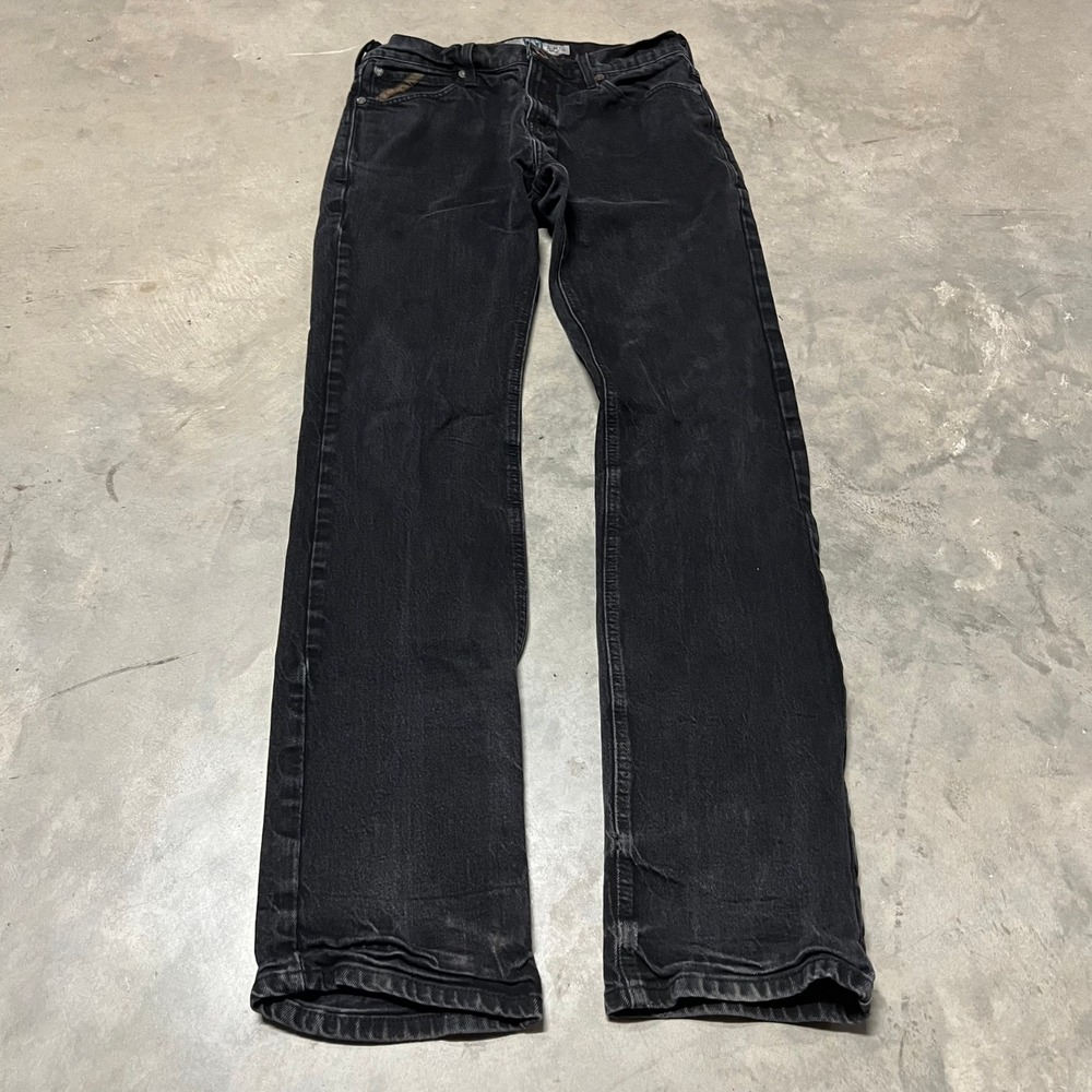 Ariat M7 Slim Fit Straight Leg Jeans Mens 32x36 Black Legacy Stretch Denim